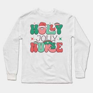 Holly Jolly Nurse Long Sleeve T-Shirt